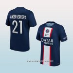 Camiseta Primera Paris Saint-Germain Jugador Ander Herrera 22-23