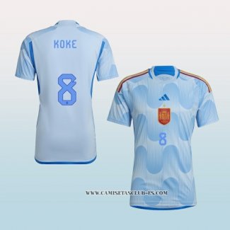 Camiseta Segunda Espana Jugador Koke 2022