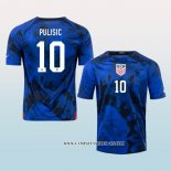 Camiseta Segunda Estados Unidos Jugador Pulisic 2022