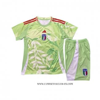 Camiseta Segunda Italia Euro Nino 2025