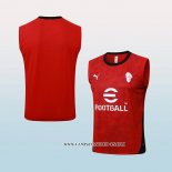 Camiseta de Entrenamiento AC Milan 25-26 Sin Mangas Rojo