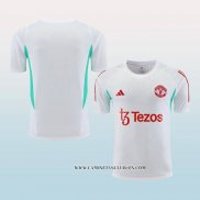 Camiseta de Entrenamiento Manchester United 23-24 Blanco