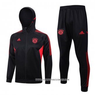 Chandal con Capucha del Bayern Munich 23-24 Negro