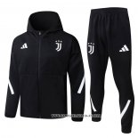 Chandal con Capucha del Juventus 25-26 Negro