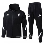 Chandal con Capucha del Juventus 25-26 Negro