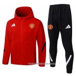 Chandal con Capucha del Manchester United 25-26 Rojo