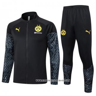 Chandal de Chaqueta del Borussia Dortmund 23-24 Negro