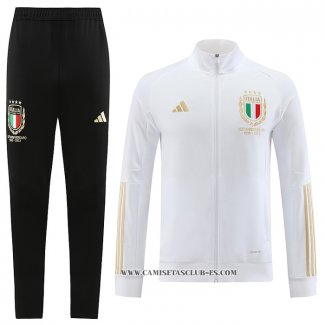 Chandal de Chaqueta del Italia 23-24 Blanco