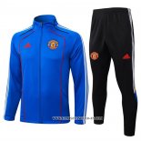 Chandal de Chaqueta del Manchester United Nino 25-26 Azul