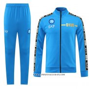 Chandal de Chaqueta del Napoli 22-23 Azul