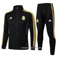 Chandal de Chaqueta del Real Madrid Nino 25-26 Amarillo Negro