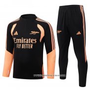 Chandal de Sudadera del Arsenal 26-27 Negro Naranja