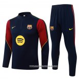 Chandal de Sudadera del Barcelona 26-27 Azul Rojo