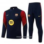Chandal de Sudadera del Barcelona 26-27 Azul Rojo
