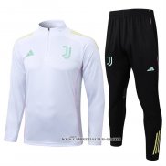 Chandal de Sudadera del Juventus Nino 25-26 Blanco