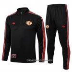 Chandal de Sudadera del Manchester United 25-26 Negro