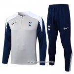 Chandal de Sudadera del Tottenham Hotspur Nino 25-26 Azul Gris