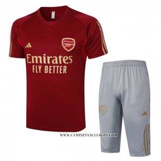 Chandal del Arsenal 23-24 Manga Corta Rojo - Pantalon Corto