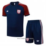 Chandal del Arsenal 25-26 Manga Corta Azul Rojo - Pantalon Corto
