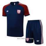 Chandal del Arsenal 25-26 Manga Corta Azul Rojo - Pantalon Corto