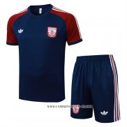 Chandal del Arsenal 25-26 Manga Corta Azul Rojo - Pantalon Corto