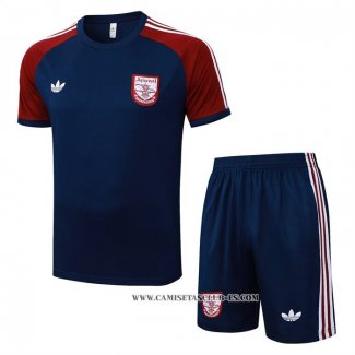 Chandal del Arsenal 25-26 Manga Corta Azul Rojo - Pantalon Corto