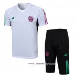 Chandal del Bayern Munich 23-24 Manga Corta Blanco - Pantalon Corto