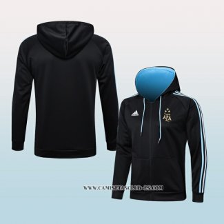 Chaqueta con Capucha del Argentina 22-23 Negro