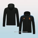 Chaqueta con Capucha del Real Madrid 21-22 Negro