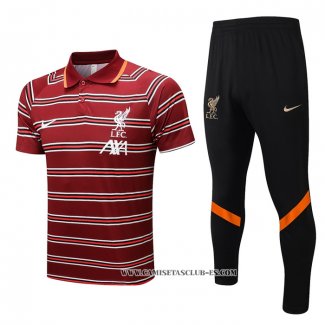 Conjunto Polo del Liverpool 22-23 Rojo