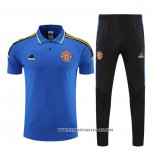 Conjunto Polo del Manchester United 22-23 Azul