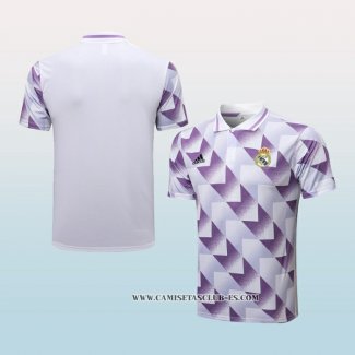 Camiseta Polo del Real Madrid 22-23 Blanco y Purpura