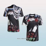 Camiseta Pre Partido del Manchester United 25-26 Negro Blanco