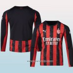 Camiseta Primera AC Milan 25-26 Manga Larga