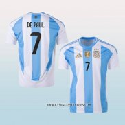 Camiseta Primera Argentina Jugador De Paul 2024