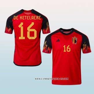 Camiseta Primera Belgica Jugador De Ketelaere 2022