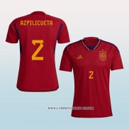 Camiseta Primera Espana Jugador Azpilicueta 2022