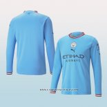 Camiseta Primera Manchester City 22-23 Manga Larga
