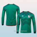Camiseta Primera Mexico 2022 Manga Larga