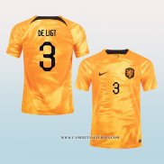 Camiseta Primera Paises Bajos Jugador De Ligt 2022