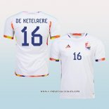 Camiseta Segunda Belgica Jugador De Ketelaere 2022