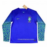 Camiseta Segunda Brasil 2022 Manga Larga