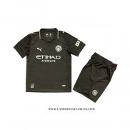 Camiseta Tercera Manchester City Nino 25-26