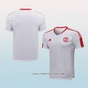 Camiseta de Entrenamiento Manchester United 21-22 Blanco