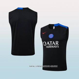 Camiseta de Entrenamiento Paris Saint-Germain 25-26 Sin Mangas Negro