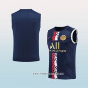 Camiseta de Entrenamiento Paris Saint-Germain 22-23 Sin Mangas Azul