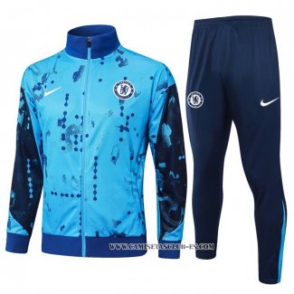 Chandal de Chaqueta del Chelsea 24-25 Azul Claro