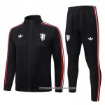 Chandal de Chaqueta del Manchester United Nino 26-27 Negro