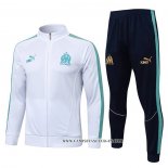 Chandal de Chaqueta del Olympique Marsella Nino 25-26 Blanco