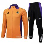 Chandal de Chaqueta del Real Madrid Nino 24-25 Naranja